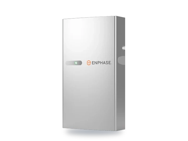 Enphase IQ Battery 5P thuisbatterij, zilvergrijze kast voor aan de muur